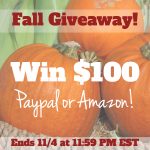 $100 Fall Instagram Giveaway Ends November 4