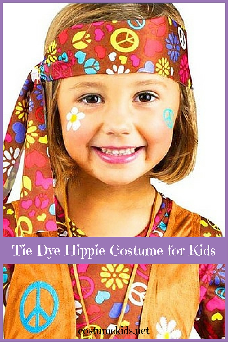 Tie Dye Hippie Costume for Kids